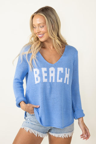 Miracle Beach Sweater for Women in Blue 