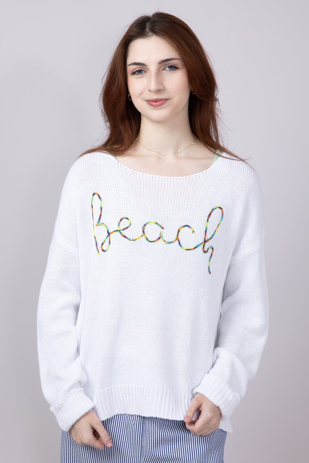 Miracle Beach Sweater for Women in White
