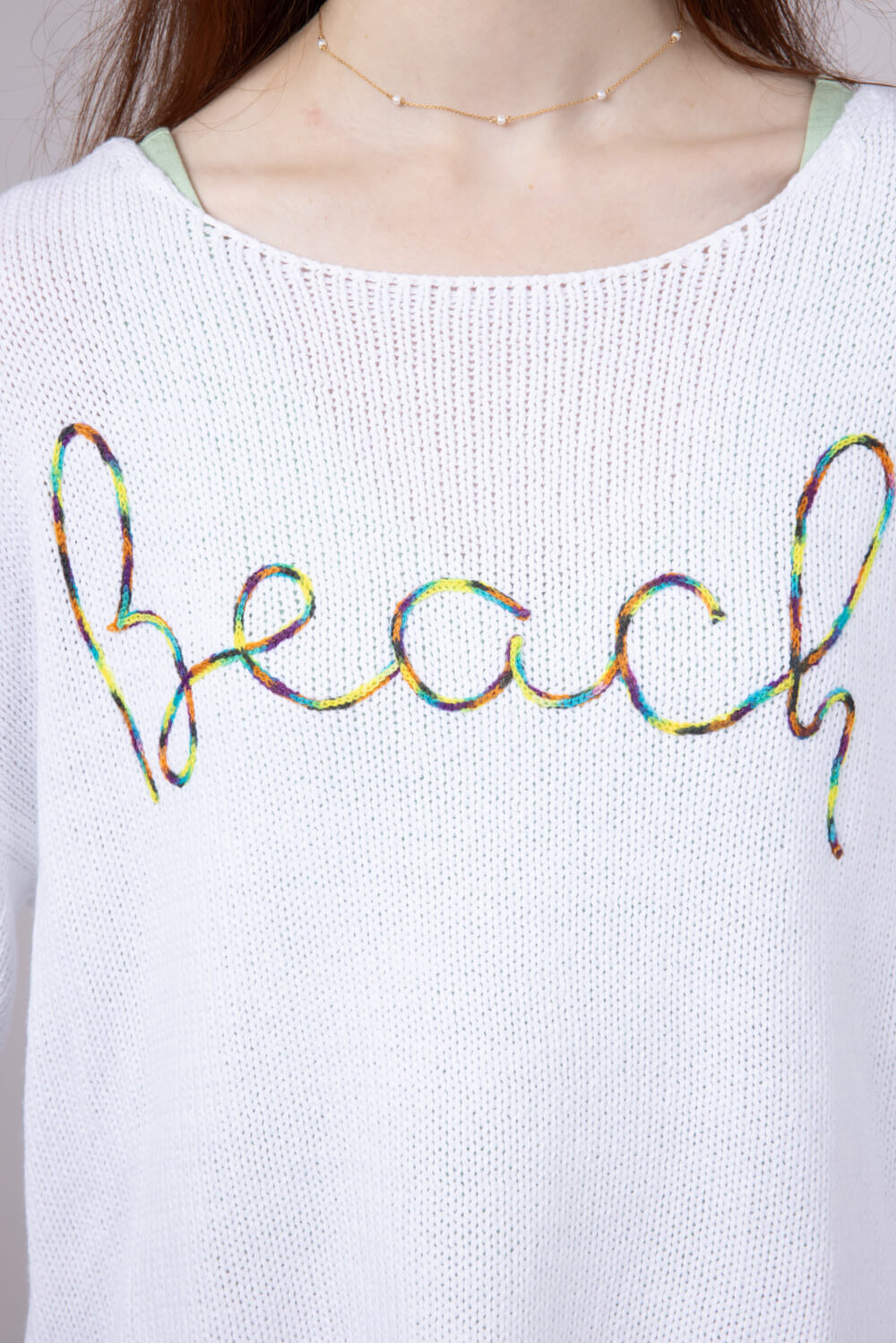 Miracle Beach Sweater for Women in White