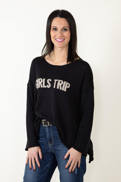 Miracle Clothing Girls Trip Sweater for Women in Black