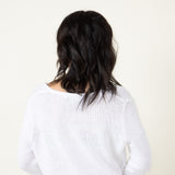 Miracle Knit American Flag Sweater for Women in Ivory