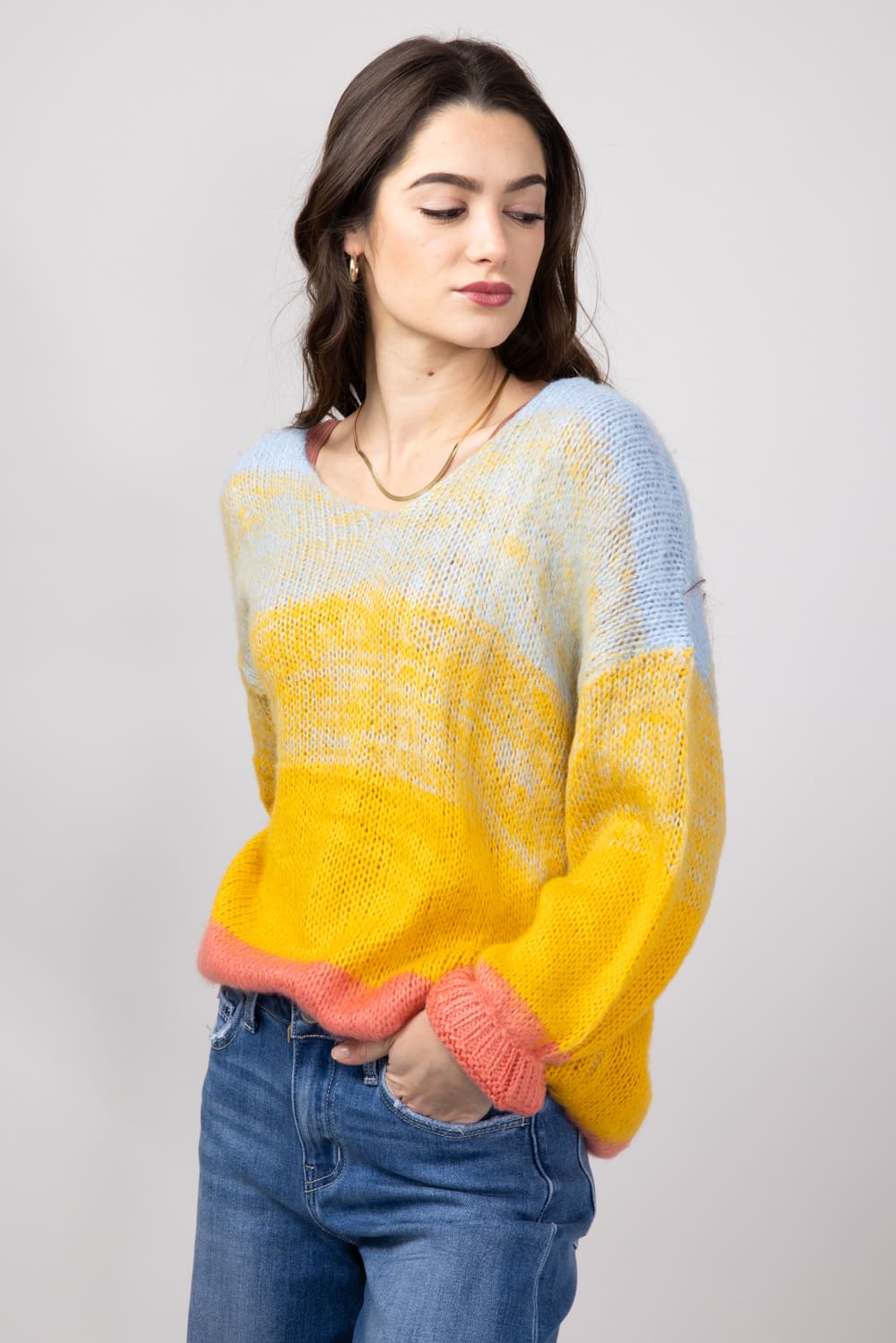 Bubbles - andmary アンドマリー Nicola girls knit tops ANDMARY】Nicola girls knit tops