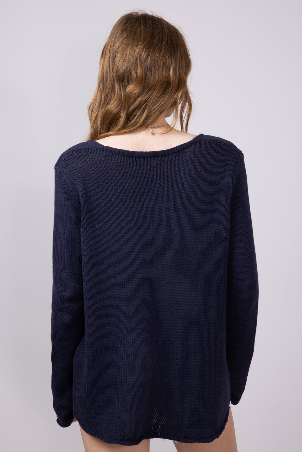 Miracle USA Lightweight USA Sweater for Women in Navy