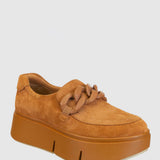 Naked Feet Princeton Platform Sneakers for Women in Camel