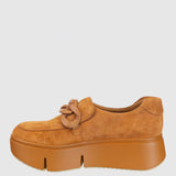 Naked Feet Princeton Platform Sneakers for Women in Camel