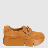 Naked Feet Princeton Platform Sneakers for Women in Camel
