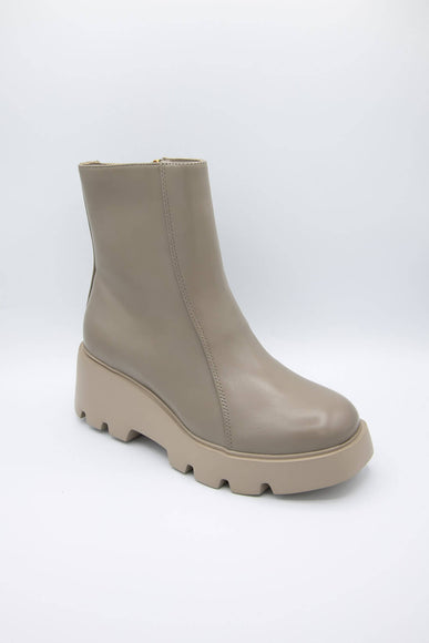Naked Feet Xenus Lug Booties for Women in Greige