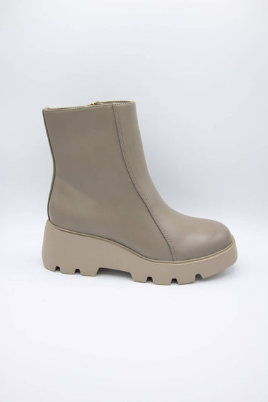 Naked Feet Xenus Lug Booties for Women in Greige