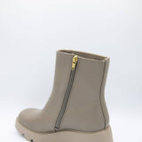 Naked Feet Xenus Lug Booties for Women in Greige