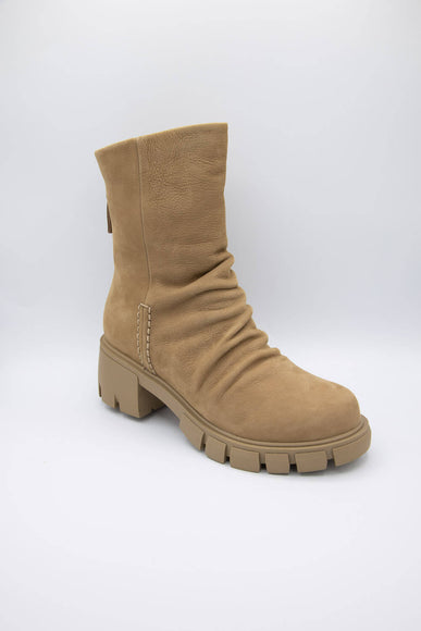 Naked Feet Protocol Lug Booties for Women in Beige