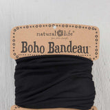 Natural Life Full Boho Bandeau Headband in Black