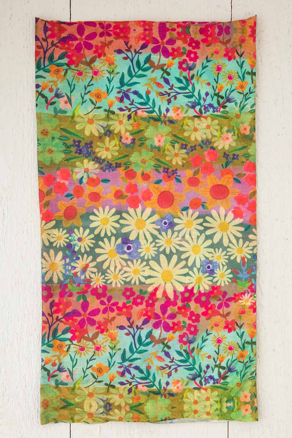 Natural Life Full Boho Bandeau Headband in Wildflower Border