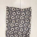 Natural Life Full Boho Bandeau Headband in Black/White Daisies