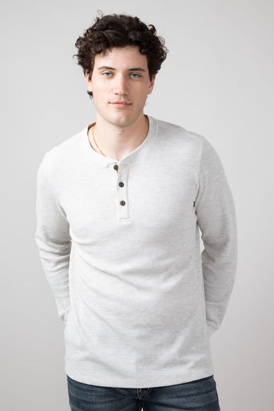 North River Waffle Henley Shirt for Men in Natural