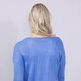 Ocean Drive Michigan Lightweight Sweater for Women in Blue