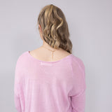 Ocean Drive Michigan Lightweight Sweater for Women in Pink