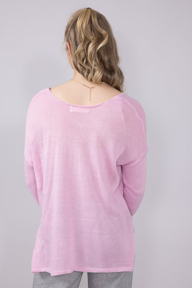 Ocean Drive Michigan Lightweight Sweater for Women in Pink