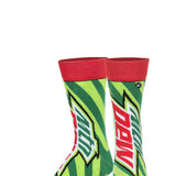 Odd Sox Mountain Dew Crew Socks for Men in Green