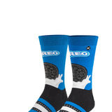 Odd Sox Oreo and Milk Crew Socks for Men in Blue