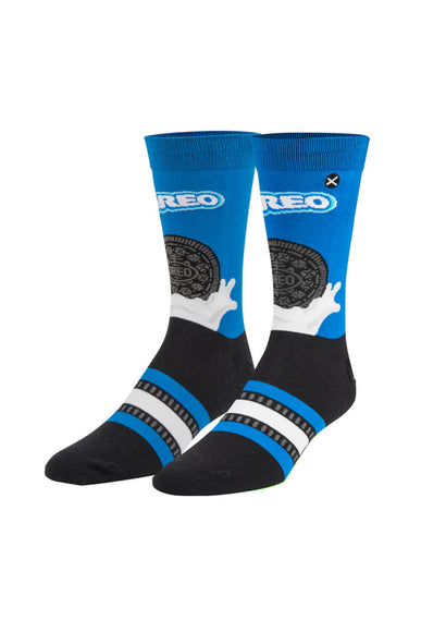 Odd Sox Oreo and Milk Crew Socks for Men in Blue