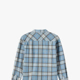O’Neill Youth Glacier Plaid Super Fleece Long Sleeve Shirt for Boys in Blue