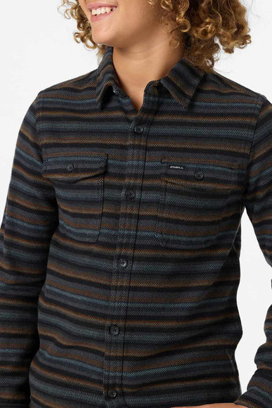O’Neil Youth Richmond Flannel Shirt for Boys in Graphite
