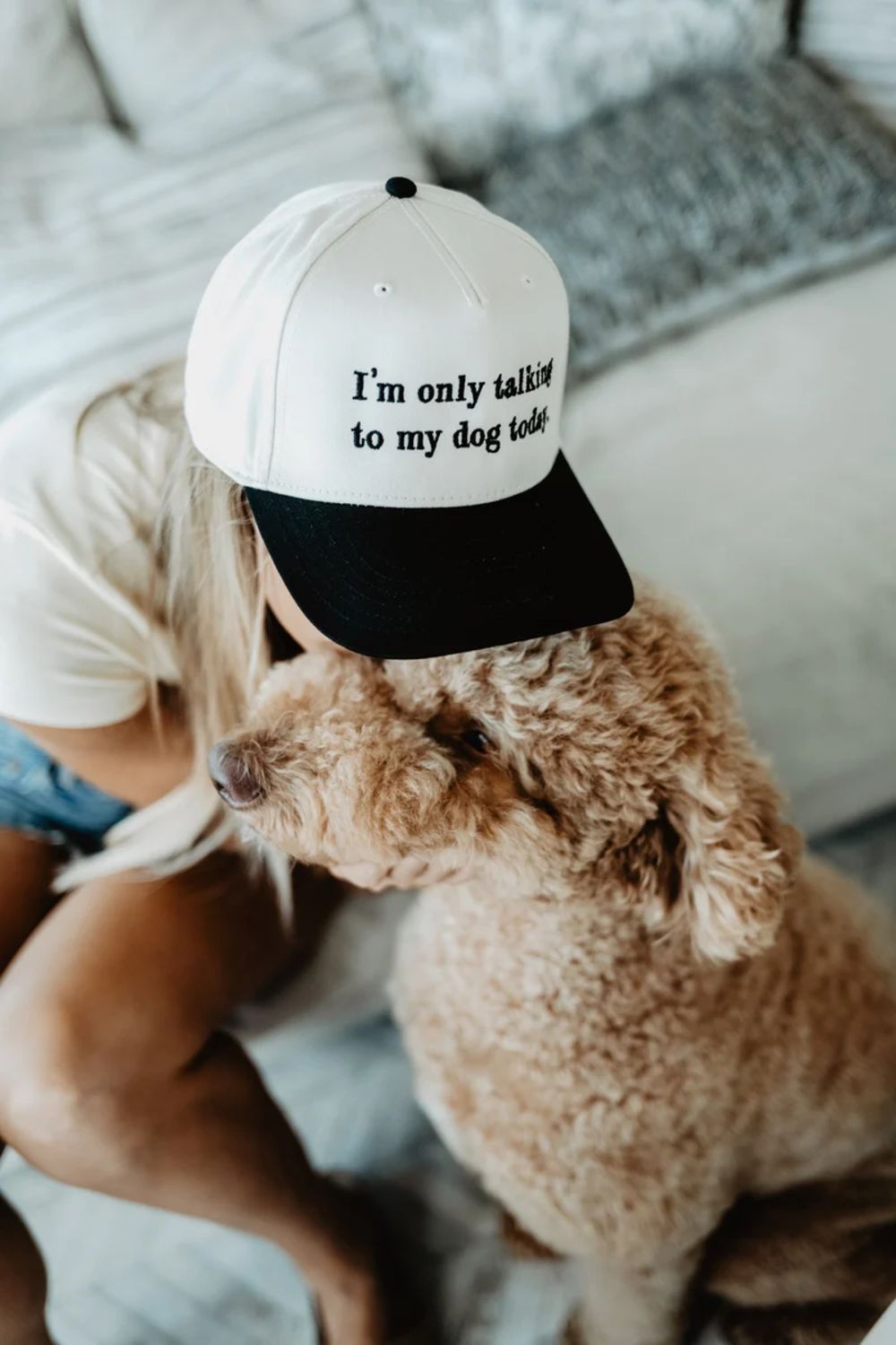 hat and dog