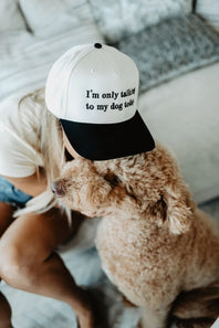 hat and dog
