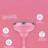 ORCA Rita 13 oz Insulated Margarita Lidded Tumbler in Pink