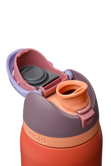 Owala FreeSip 32 oz Stainless Steel Water Bottle in Terracotta Sunset