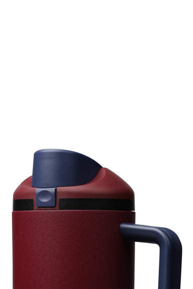 Owala FreeSip Tumbler 40 oz Stainless Steel Water Bottle in Burgundy Bay
