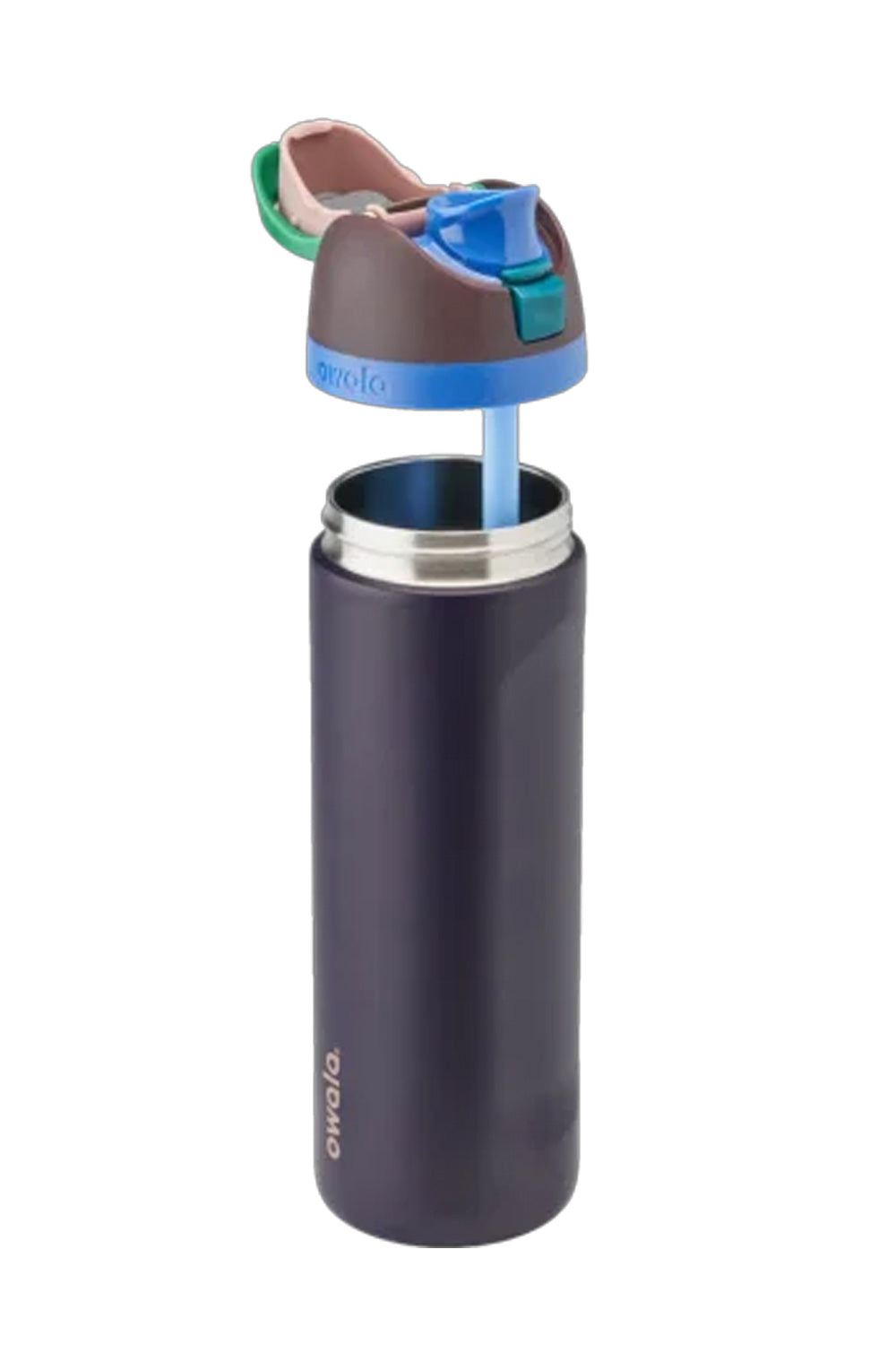 Owala FreeSip 24 oz Stainless Steel Water Bottle in Dark Blue