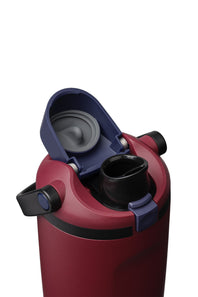 Owala FreeSip Sway 30 oz Stainless Steel Water Bottle in Burgundy Bay