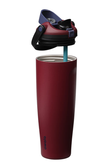 Owala FreeSip Sway 40 oz Stainless Steel Water Bottle in Burgundy Bay