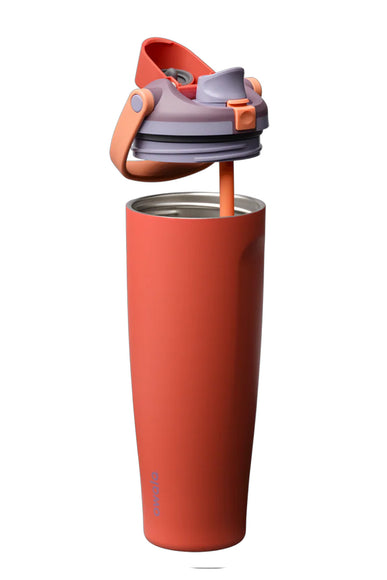 Owala FreeSip Sway 40 oz Stainless Steel Water Bottle in Terracotta Sunset