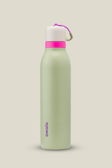 Owala FreeSip Twist 24oz Stainless Steel Water Bottle in Energized Green