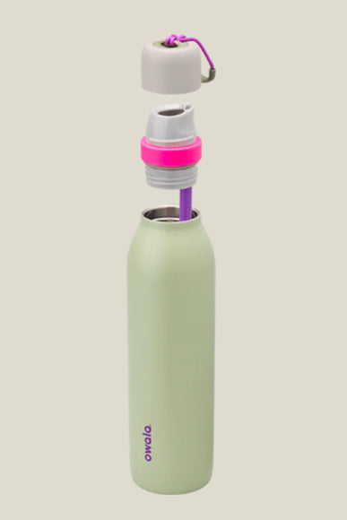 Owala FreeSip Twist 24oz Stainless Steel Water Bottle in Energized Green