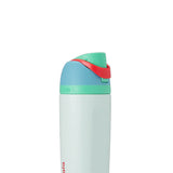 Owala Youth FreeSip 16 oz Stainless Steel Water Bottle in Rain Forest