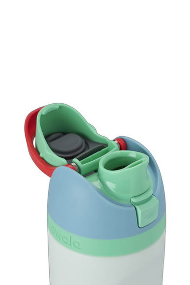 Owala Youth FreeSip 16 oz Stainless Steel Water Bottle in Rain Forest