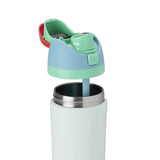 Owala Youth FreeSip 16 oz Stainless Steel Water Bottle in Rain Forest