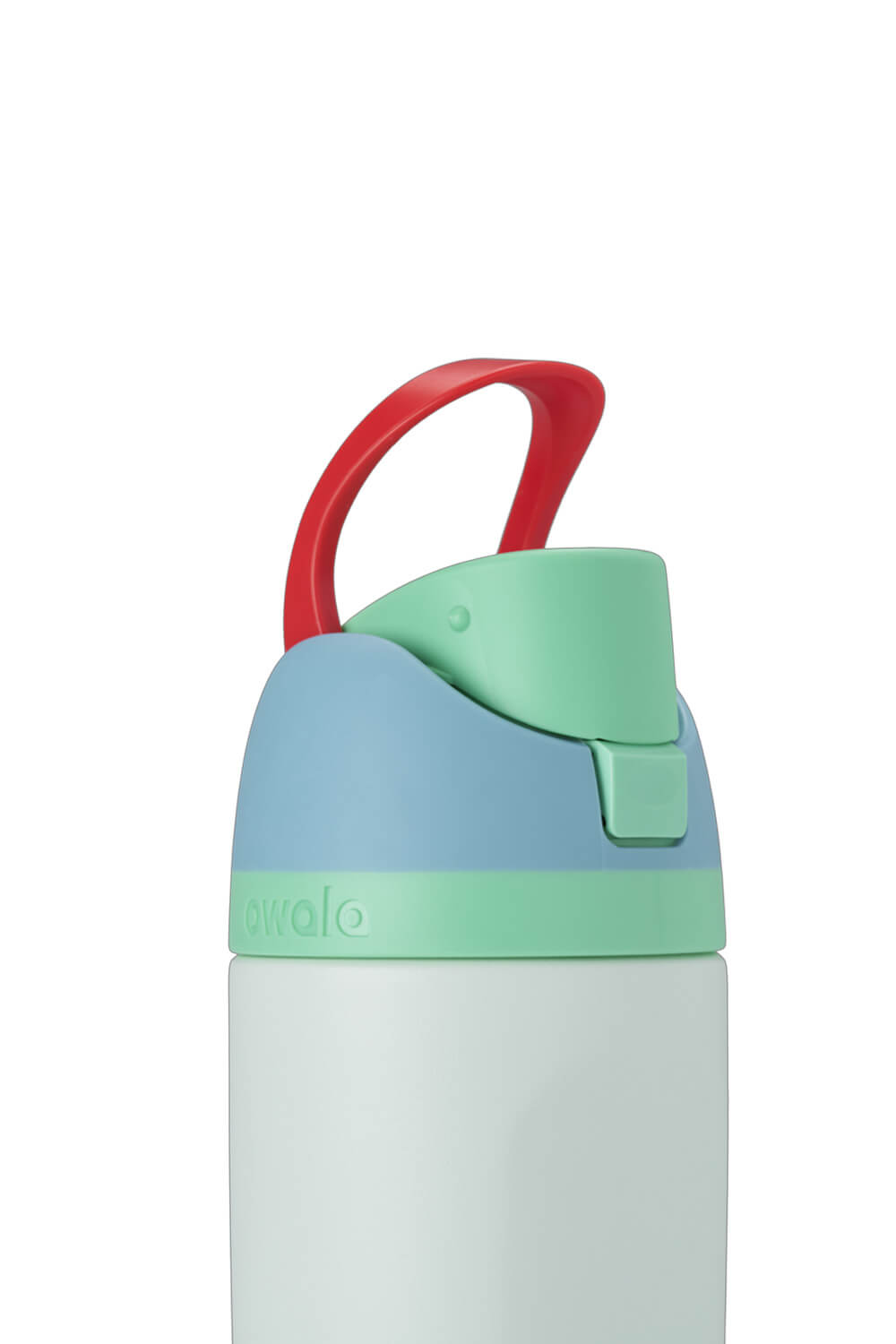 Owala Youth FreeSip 16 oz Stainless Steel Water Bottle in Rain Forest