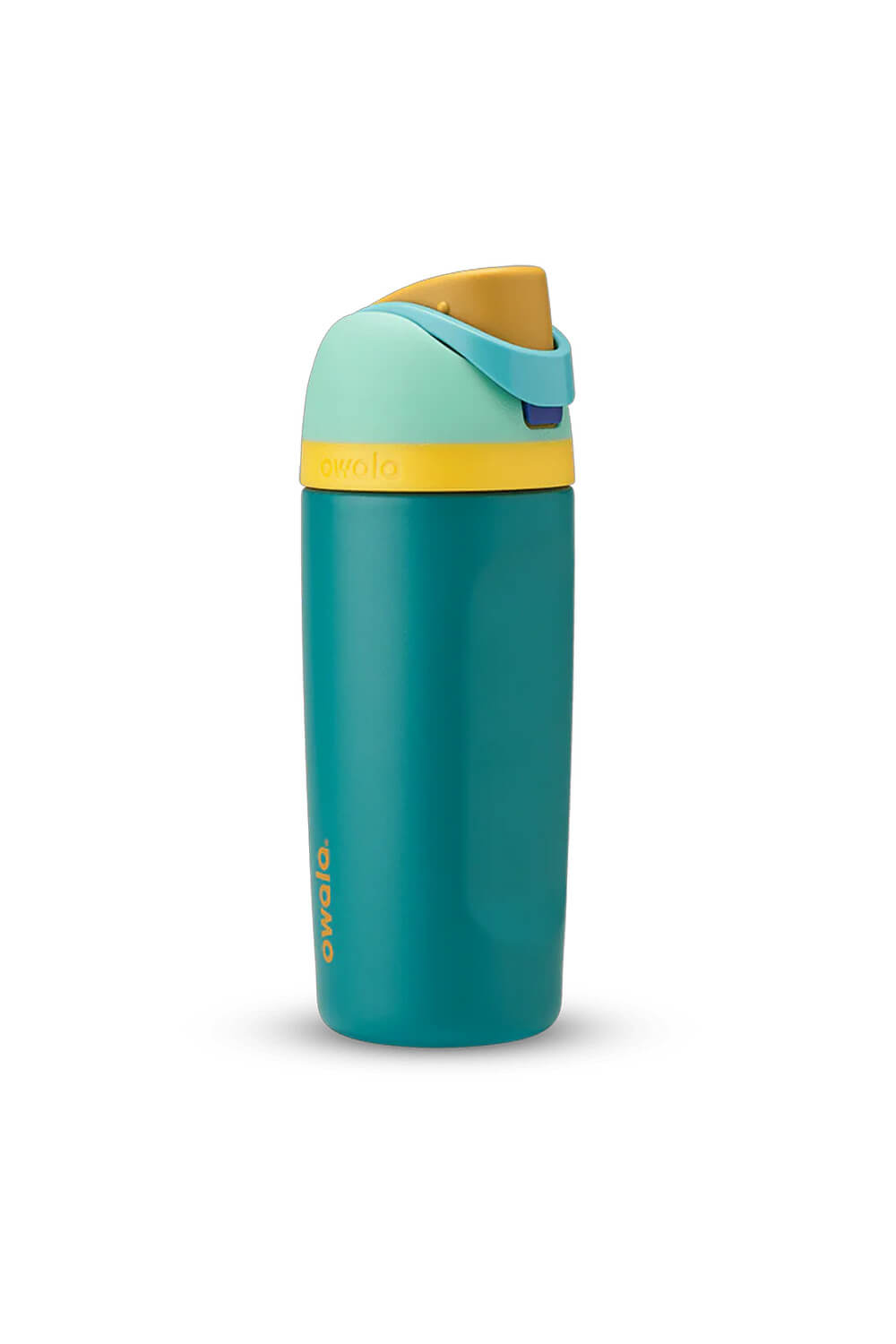 Owala Youth FreeSip 16 oz Stainless Steel Water Bottle in Splishy Splashy