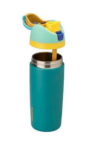 Owala Youth FreeSip 16 oz Stainless Steel Water Bottle in Splishy Splashy