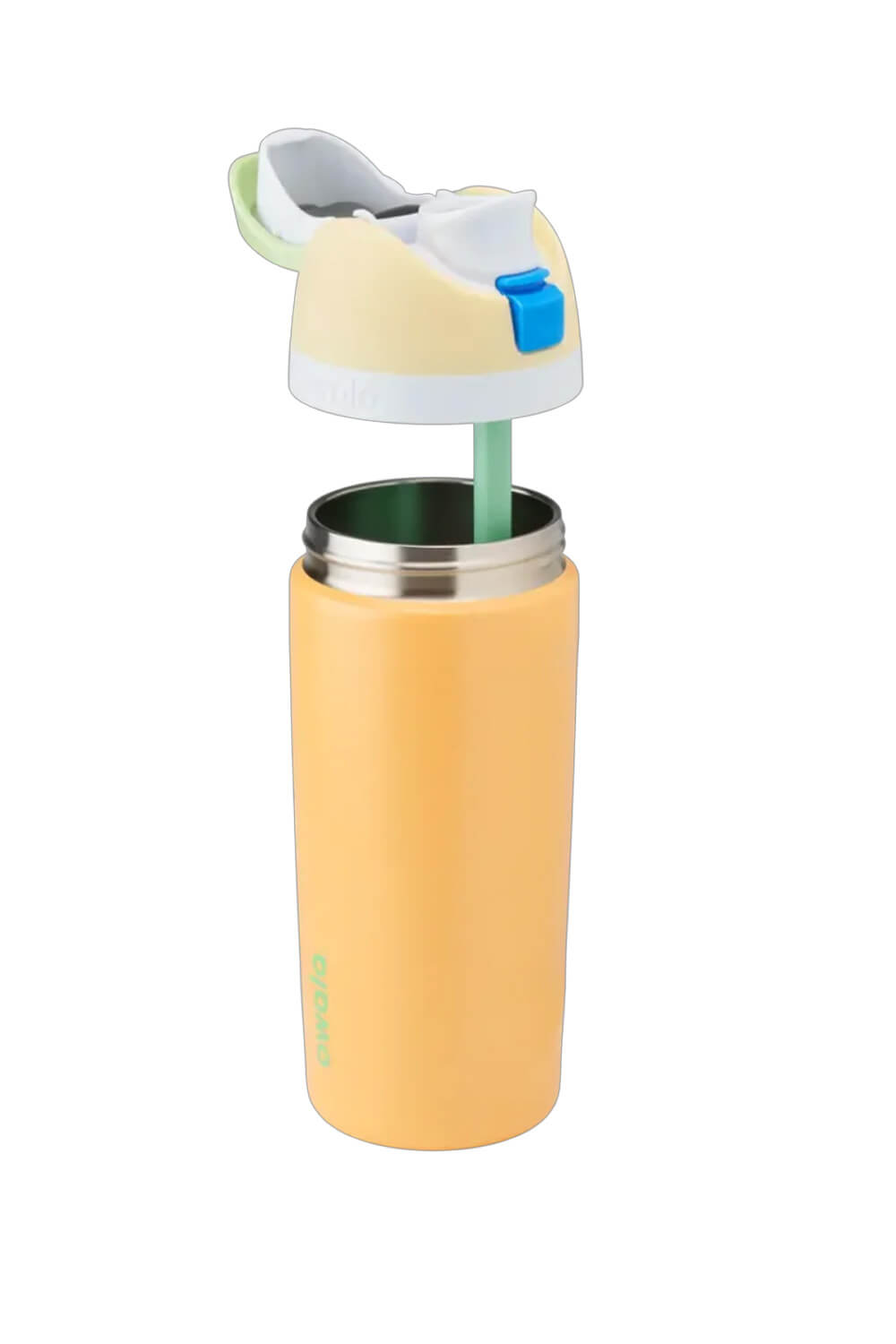 Owala Youth FreeSip 16 oz Stainless Steel Water Bottle in Yellow