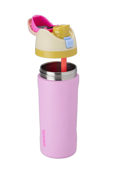 Owala Youth FreeSip 16 oz Stainless Steel Water Bottle in Tutti Fruitti