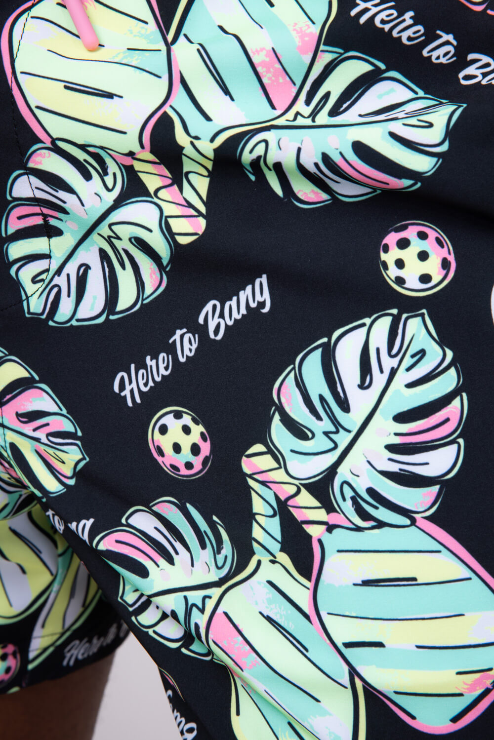 Party Pants Here To Bang Swim Shorts for Men in Black