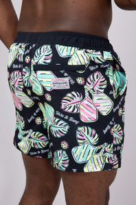 Party Pants Here To Bang Swim Shorts for Men in Black