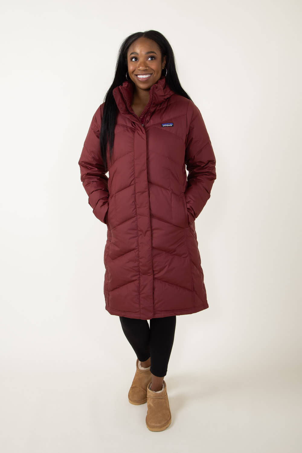 patagonia down with it parka chicory red
