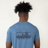 Patagonia Men’s Capilene Cool Daily Graphic T-Shirt in Dark Blue