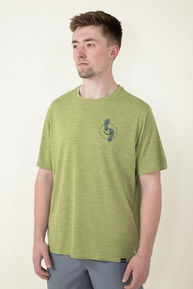 Patagonia Men’s Capilene Cool Daily Graphic T-Shirt in Green